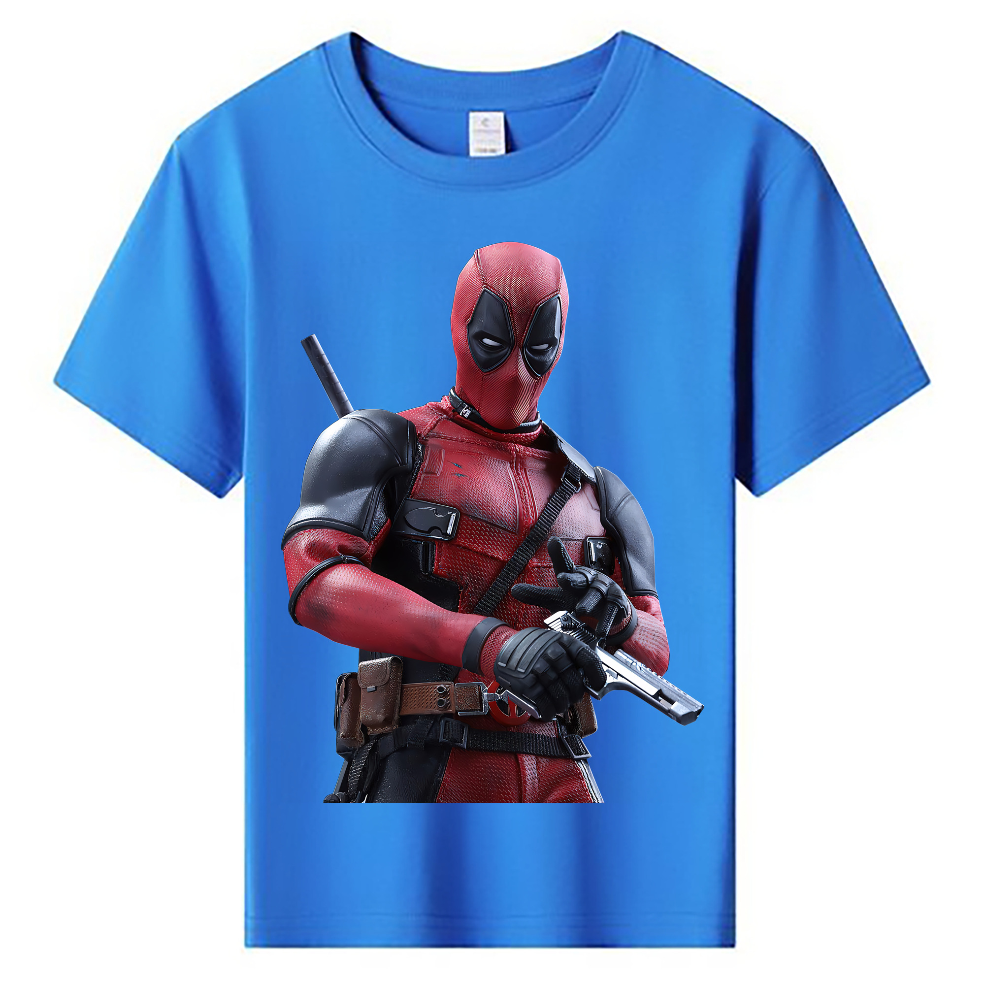 （画像用） Deadpool デッドプール 綿100％キッズTシャツ（フロントプリント）